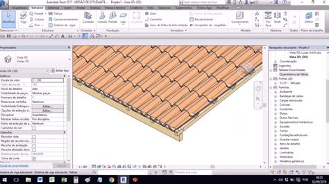 Telhado Com Madeiramento E Telhas No Revit Youtube