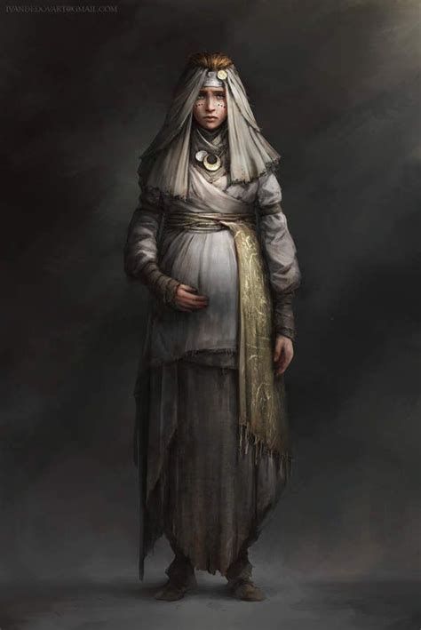 Pregnant Civilian Girl Heroes Character Design Fantasy Characters