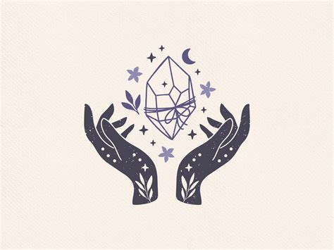 Witchy Hands With Moon Crystal By Alena Koval On Dribbble