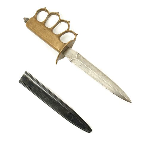 Original Us Wwi Model 1918 Mark I Trench Knife By Lf And C With Scab