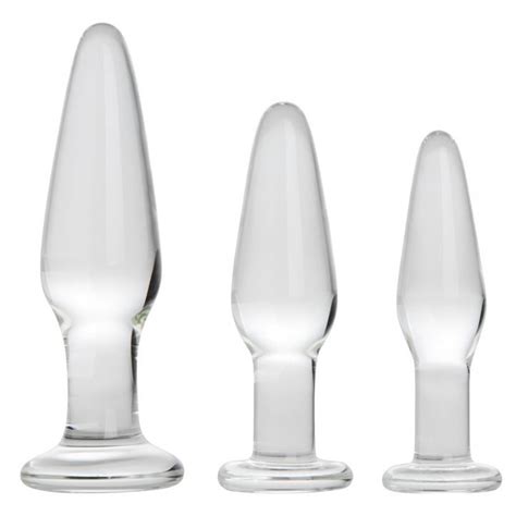 butt plug set glass dilation kit set of three novelty etsy