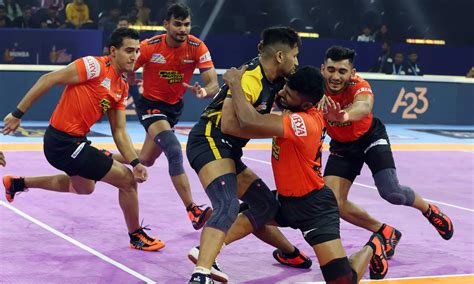 Pro Kabaddi U Mumba Defeat Telugu Titans In A Thrilling Match