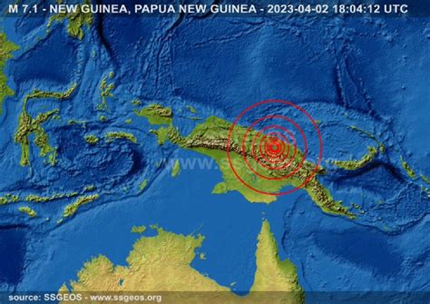A Strong Earthquake Strikes Papua New Guinea Killing Three Unity