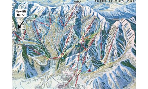 Canyons Ski Resort Trail Map Utah Ski Maps