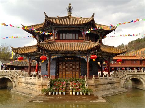 Pagoda Yuantong Temple Kunming Ming Dynasty Circa 1300 Ad Chine