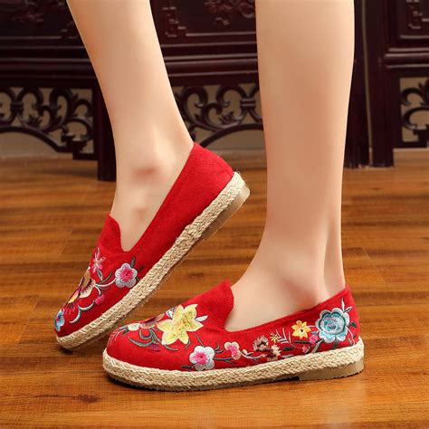 Floral Embroidered Shoes Handmade Emboroidered Shoes Summer Etsy