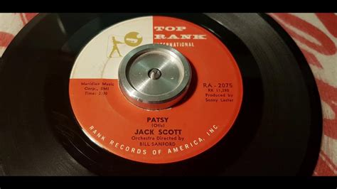 Jack Scott Patsy 1961 Gospel Top Rank 2075 Youtube
