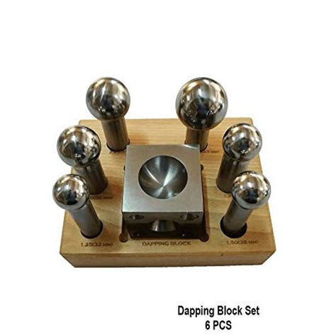 6 Pc Extra Large Steel Dapping Doming Punch Block Set Etsy