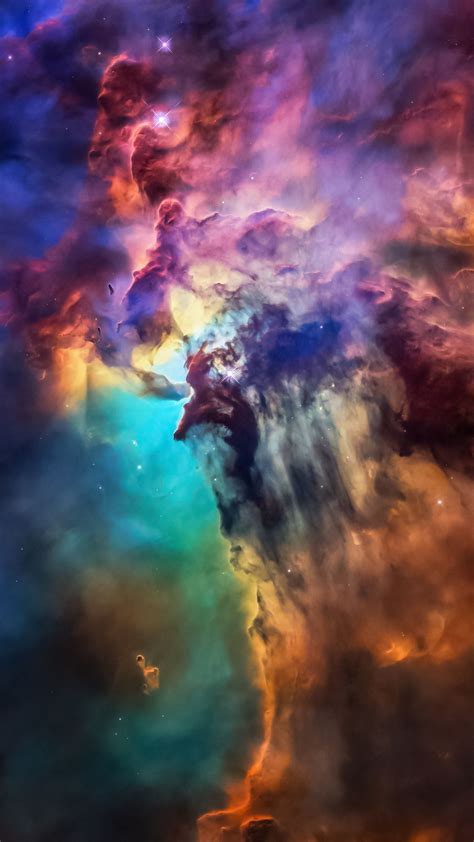 1440x2560 Clouds Cosmos Colorful Space Fantasy Wallpaper Hubble