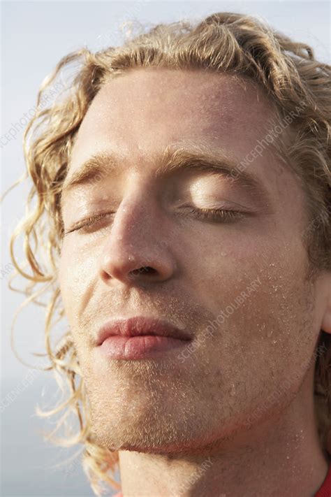 Close Up Of Young Male Runners Face Stock Image F0033110 Science