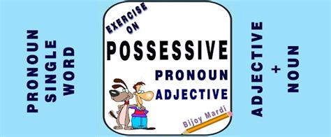 Magis Possessive Pronoun And Adjective Exercise