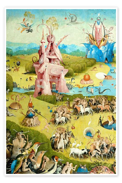 The Garden Of Earthly Delights Mankind Before The Flood Detail Iv Print By Hieronymus Bosch