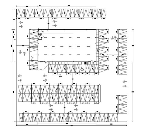 Warehouse Layout With Racking Cad Dwg Cadblocksfree Thousands Of