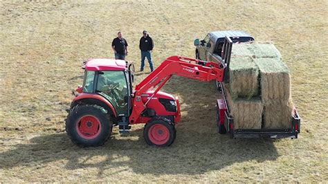 Quick And Easy Large Hay Bale Delivery Youtube