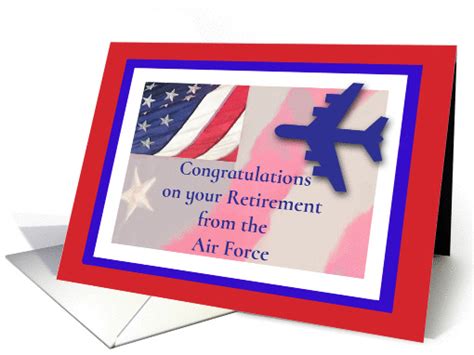 Congratulations Air Force Retirement Flag Card 923104