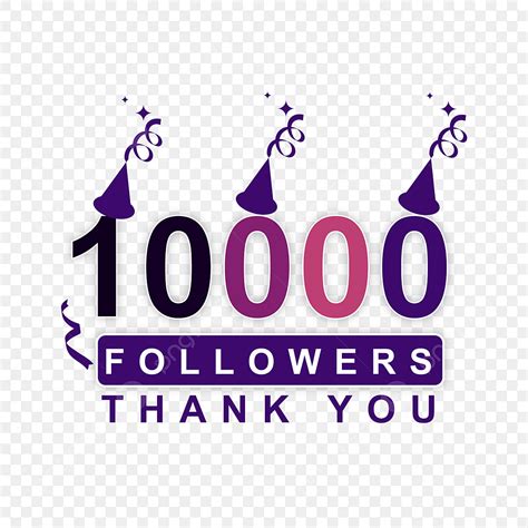 10000 Followers Vector Hd Png Images 10000 Followers Celebration