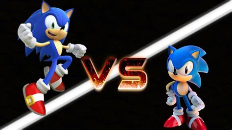 Mugen Sonic Modern Sonic Vs Classic Sonic Youtube