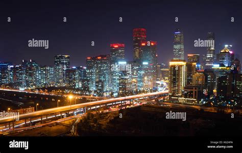 Beijing Skyline Night High Resolution Stock Photography And Images Alamy