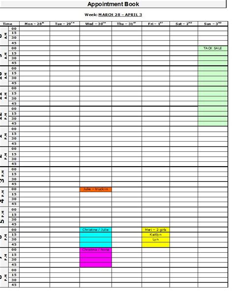 A form on which to list a day full of scheduled patients at a doctor�s office, including new clients and referrals. free printable appointment book | Organize Me | Pinterest ...