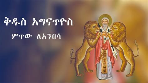 የቅዱሳን ታሪክ Yekidusan Tarik ቅዱስ አግናጥዮስ ምጥው ለአንበሳ Kidus Agnatiyos