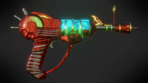 3d Model Raygun Call Of Duty Black Ops Zombies Vr Ar Low Poly