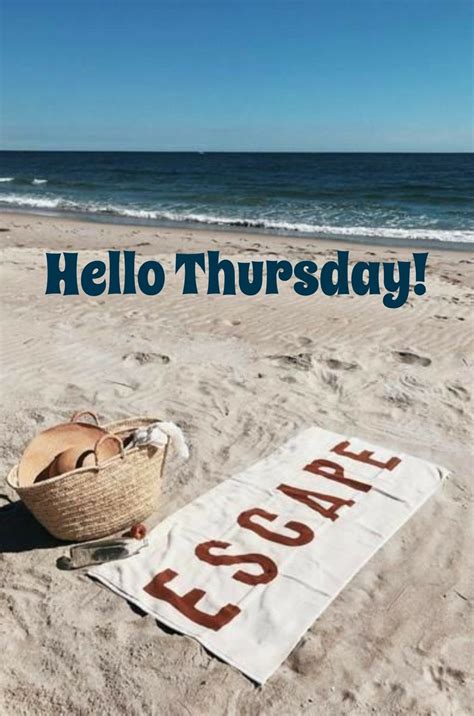 Happy Thursday Coastal Lovers ~ Happy Thursday Beach Sign Sayings