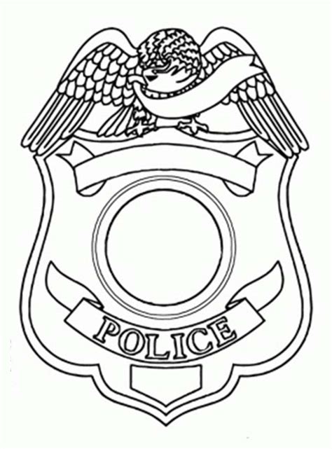police badge picture coloring page coloring sky