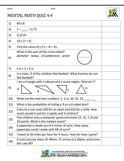 Cambridge primary science 6 learner's book »> by private message only cambridge primary science. Mental Math 4th Grade