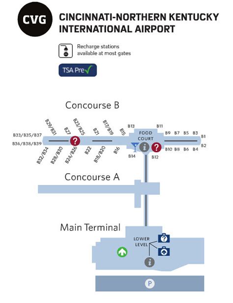 Cvg Airport Map Delta Terminal