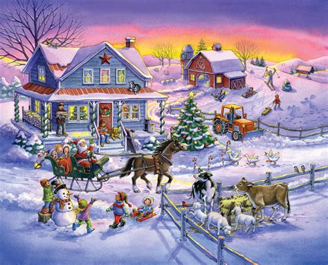 Countryside Christmas Jigsaw Puzzle
