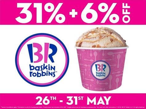 The company is based in canton, massachusetts and was founded in 1945 by burt baskin and irv robbins in glendale, california. Baskin-Robbins Malaysia 31% + 6% OFF (26 May 2018 - 31 May ...