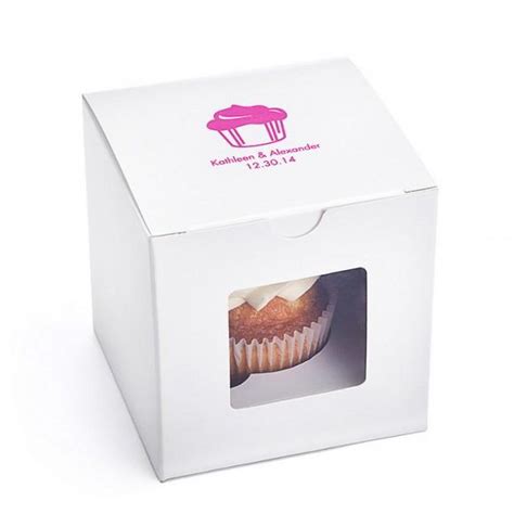 Wedding Cupcakes Personalized Cupcake Favor Box 1181997 Weddbook