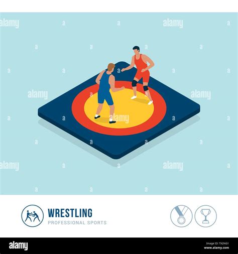 Wrestling Vector Vectors Hi Res Stock Photography And Images Alamy