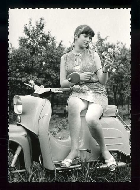Cool Pics Of 1960s Schwalbe Scooter Girl ~ Vintage Everyday Scooter