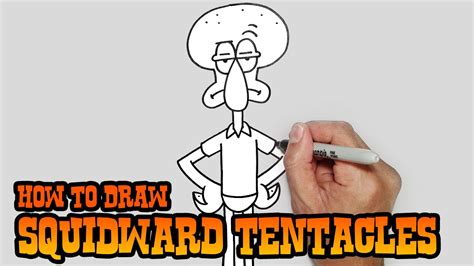 How To Draw Squidward Tentacles Video Lesson Youtube