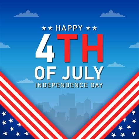 Happy 4th Of July America Independence Day Background And Banner