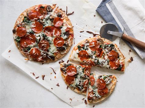 Pepperoni Mushroom Cauliflower Pizzas