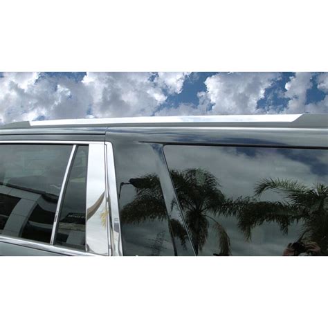 Chrome Roof Rack Accent Trim Covers 2 Pc For 2015 2020 Yukon Ebay