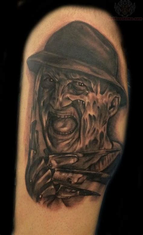 Freddy Krueger Grey Ink Tattoo