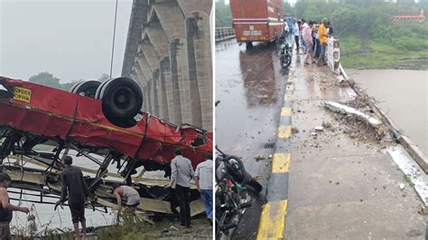 Mp Bus Accident Latest News At Least 13 Dead As Maharashtra Roadways