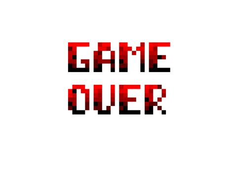Game Over Png Transparent Image Download Size 550x420px