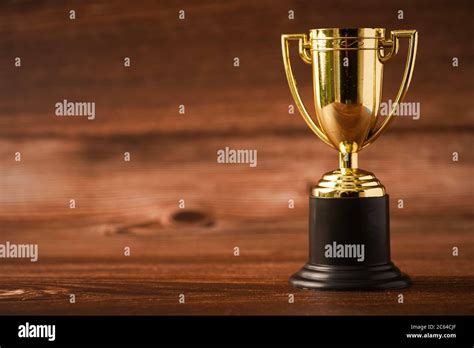 Isolated Shot Of Trophy Replica Success Concept Stock Photo Alamy