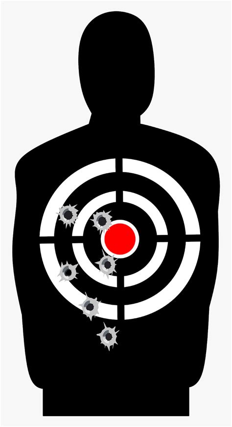 Gun Shooting Target Silhouette Target Shooting Silhouette Of A Man