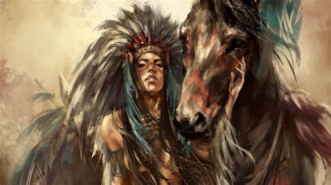 Native American Headdress Girls Wallpapers Wallpaper Cave