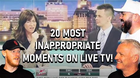 20 Most Inappropriate Moments On Live Tv Reaction Office Blokes
