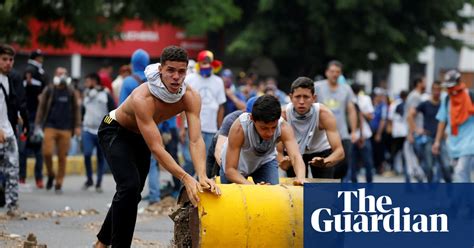 Violence After Anti Government March In Caracas In Pictures World News The Guardian