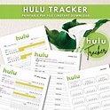 Printable Tracker for Hulu Shows, Series, Movies Series Wish List ...