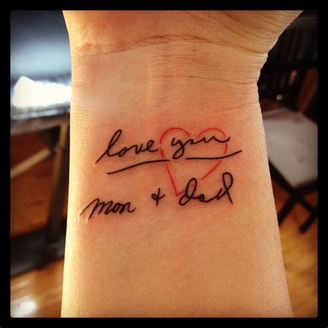 Greatest Wrist Tattoo My Mothers Hand Writing Tattoos Tattoo Quotes