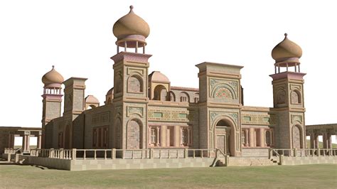 3d Arabic Palace Architectural Model Turbosquid 1575741