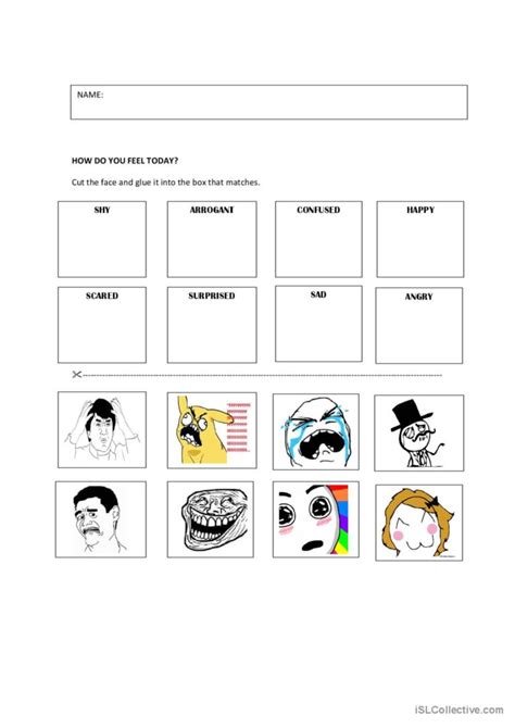 How Do You Feel Today Pictur English Esl Worksheets Pdf And Doc